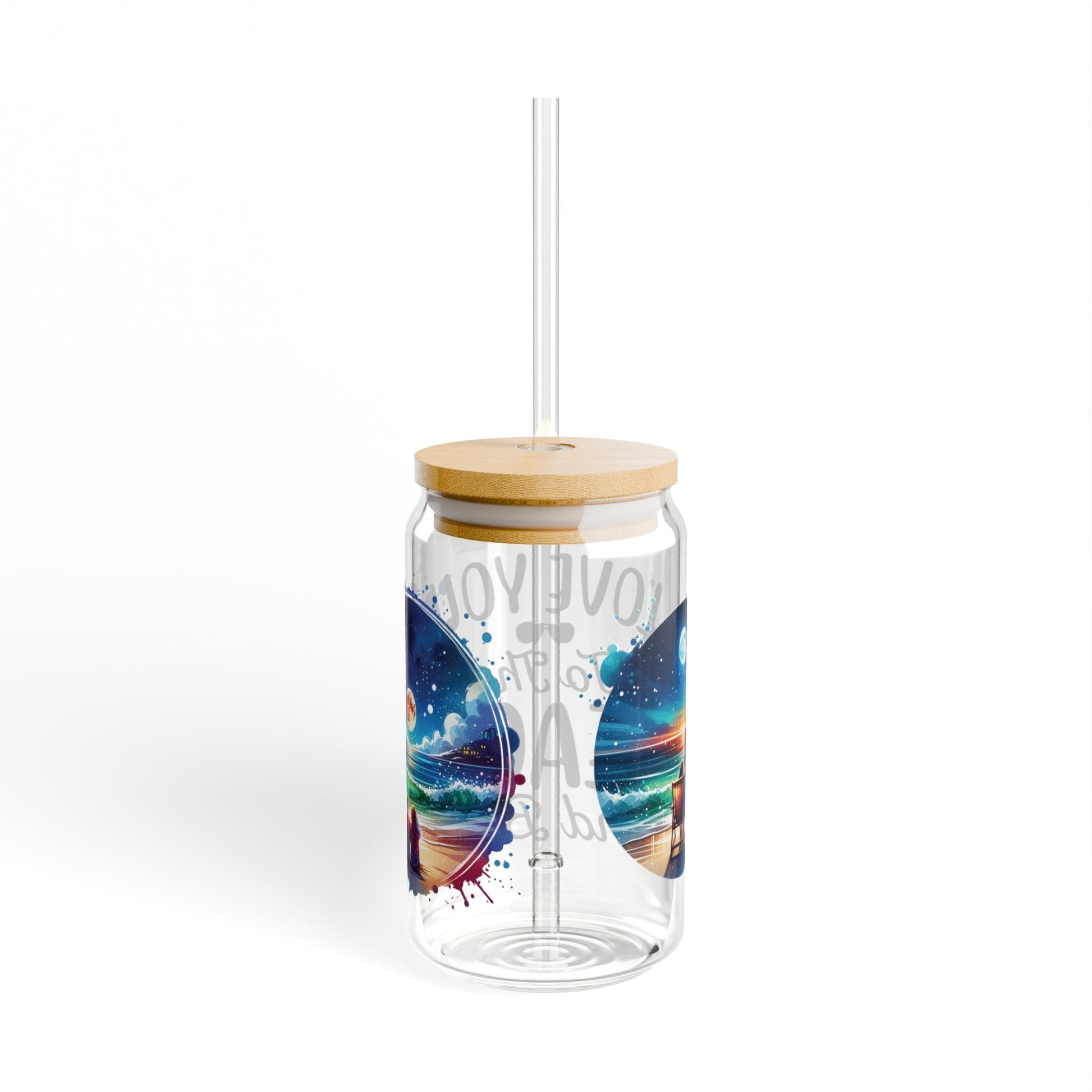 Love You To The Beach And Back | Glass Sipper (16oz) - Moikas