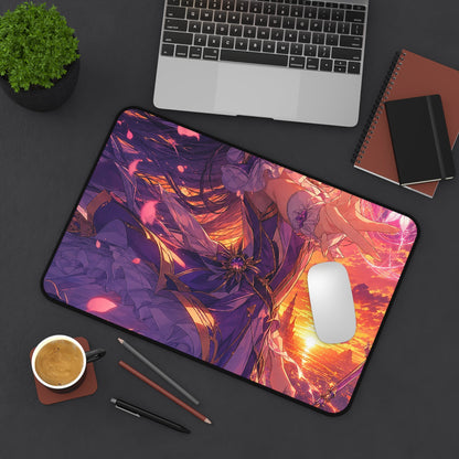 Magical Girl Casting Spells - Anime Manga Gaming Desk Mat - Moikas