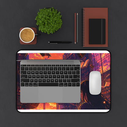 Magical Library With Floating Books - Anime Manga Gaming Desk Mat - Moikas