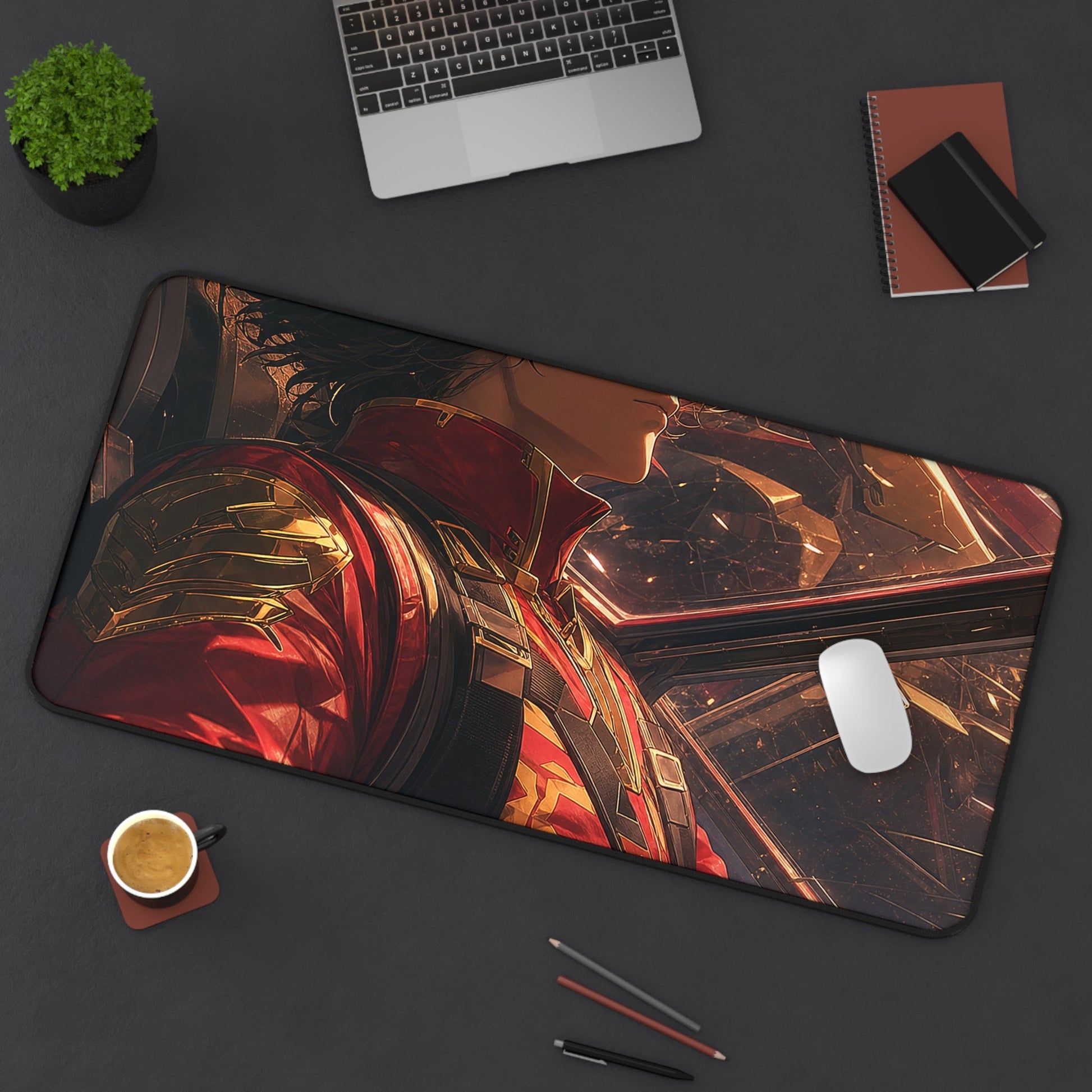 Mechpilot In Cockpit - Anime Manga Gaming Desk Mat - Moikas