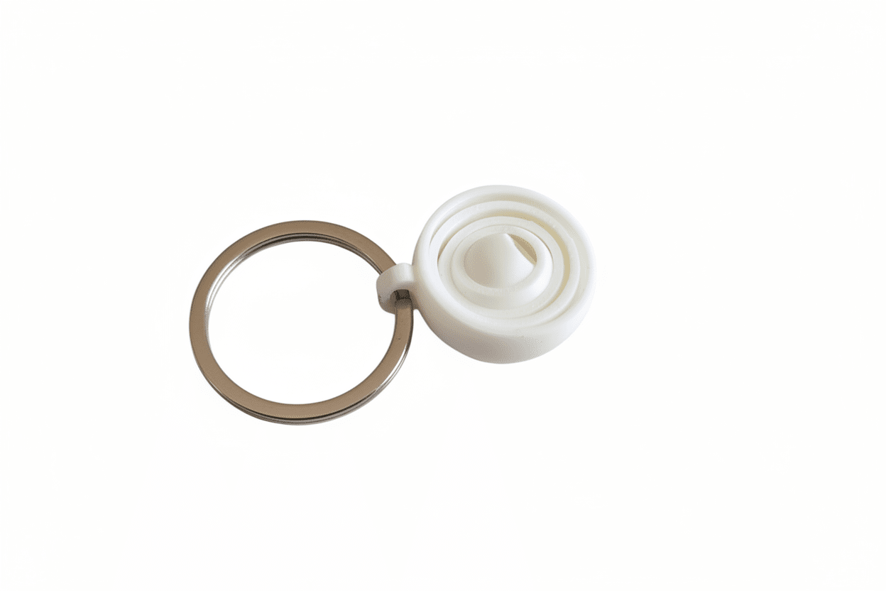 Mini Gyro Fidget Keychain - 5 Ring Pocket Sensory Toy, 3D Printed EDC Stress Relief - Moikas