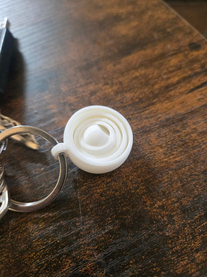 Mini Gyro Fidget Keychain - 5 Ring Pocket Sensory Toy, 3D Printed EDC Stress Relief - Moikas
