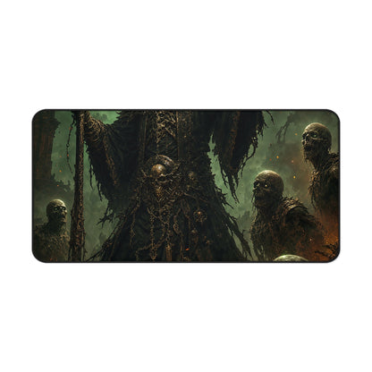 Necromancer Raising The Dead - Dark Fantasy Gaming Desk Mat - Moikas