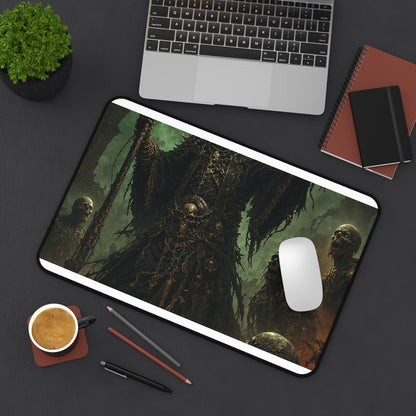 Necromancer Raising The Dead - Dark Fantasy Gaming Desk Mat - Moikas