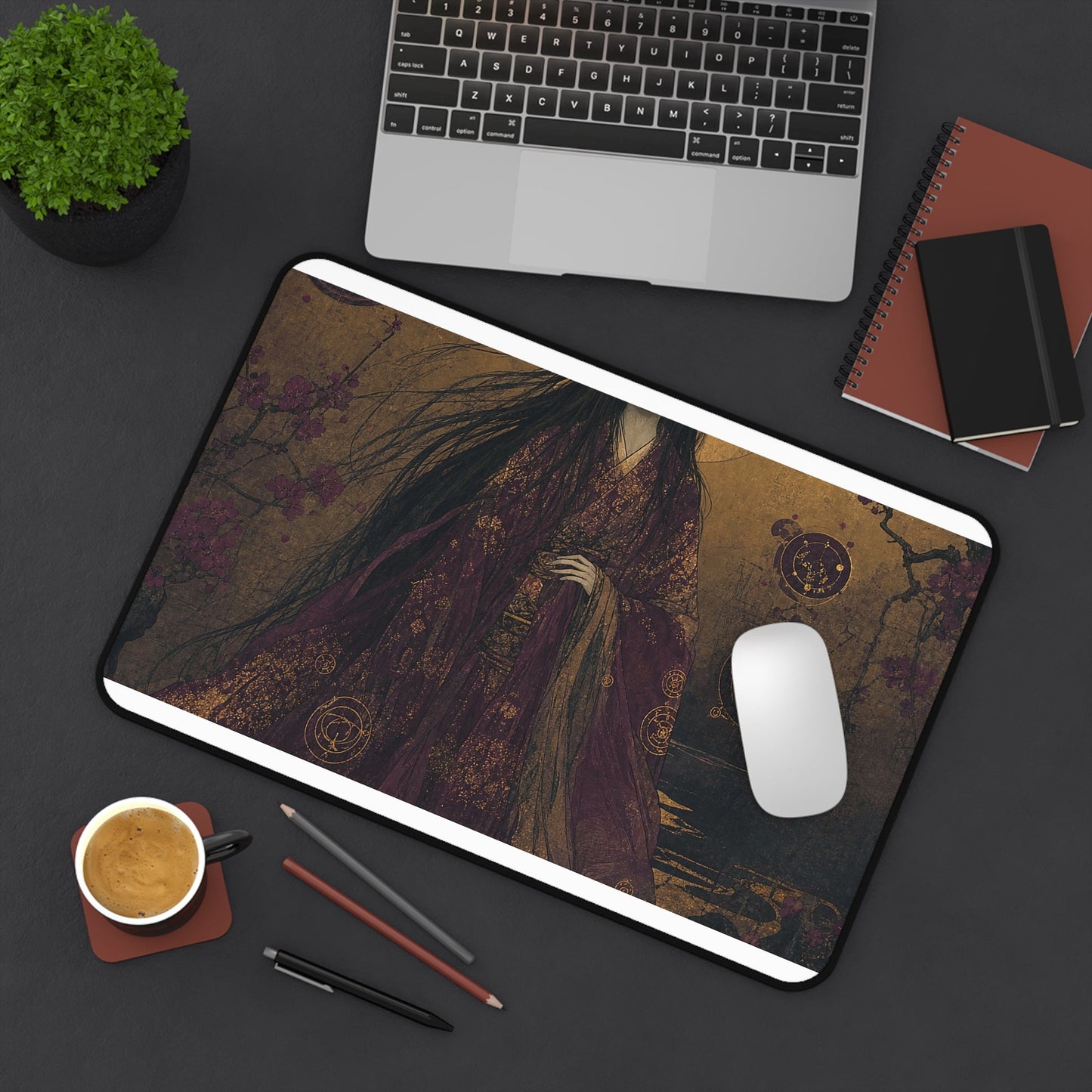 Nopperbo Faceless Ghost - Japanese Mythology Gaming Desk Mat - Moikas