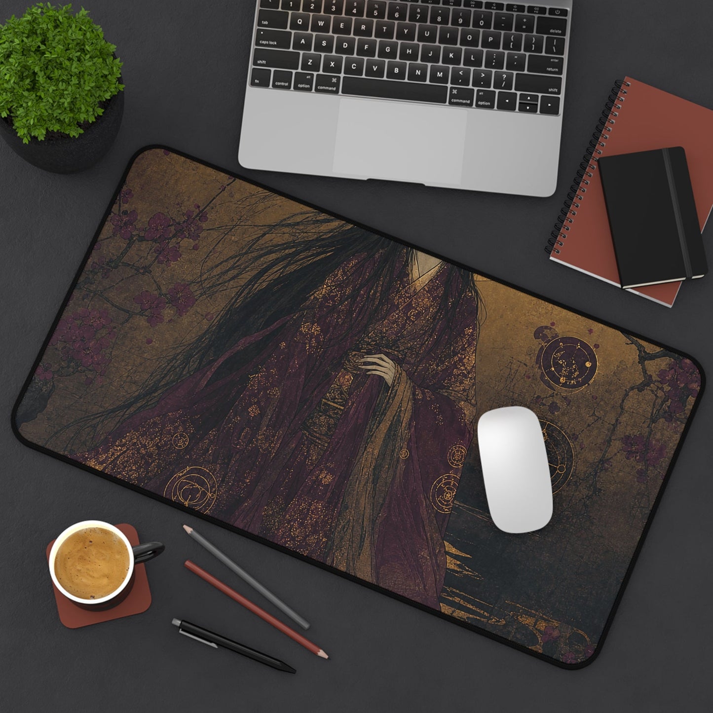 Nopperbo Faceless Ghost - Japanese Mythology Gaming Desk Mat - Moikas