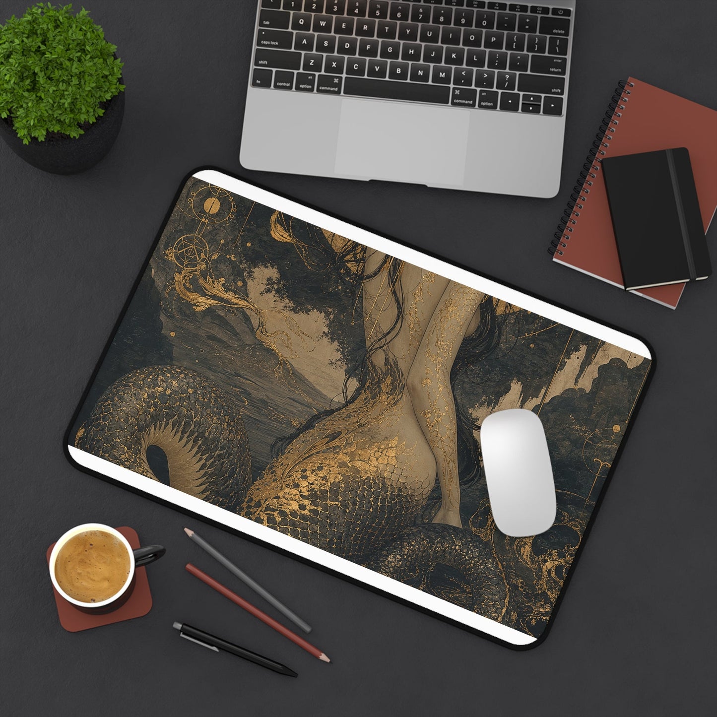 Nure Onnsnake Woman - Japanese Mythology Gaming Desk Mat - Moikas