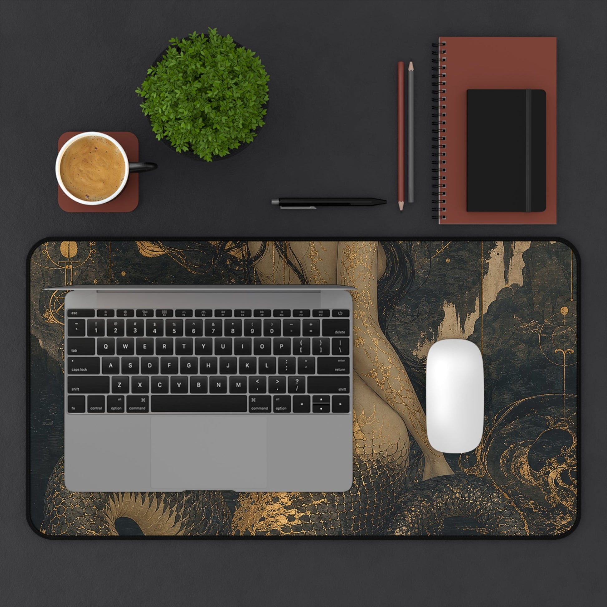 Nure Onnsnake Woman - Japanese Mythology Gaming Desk Mat - Moikas