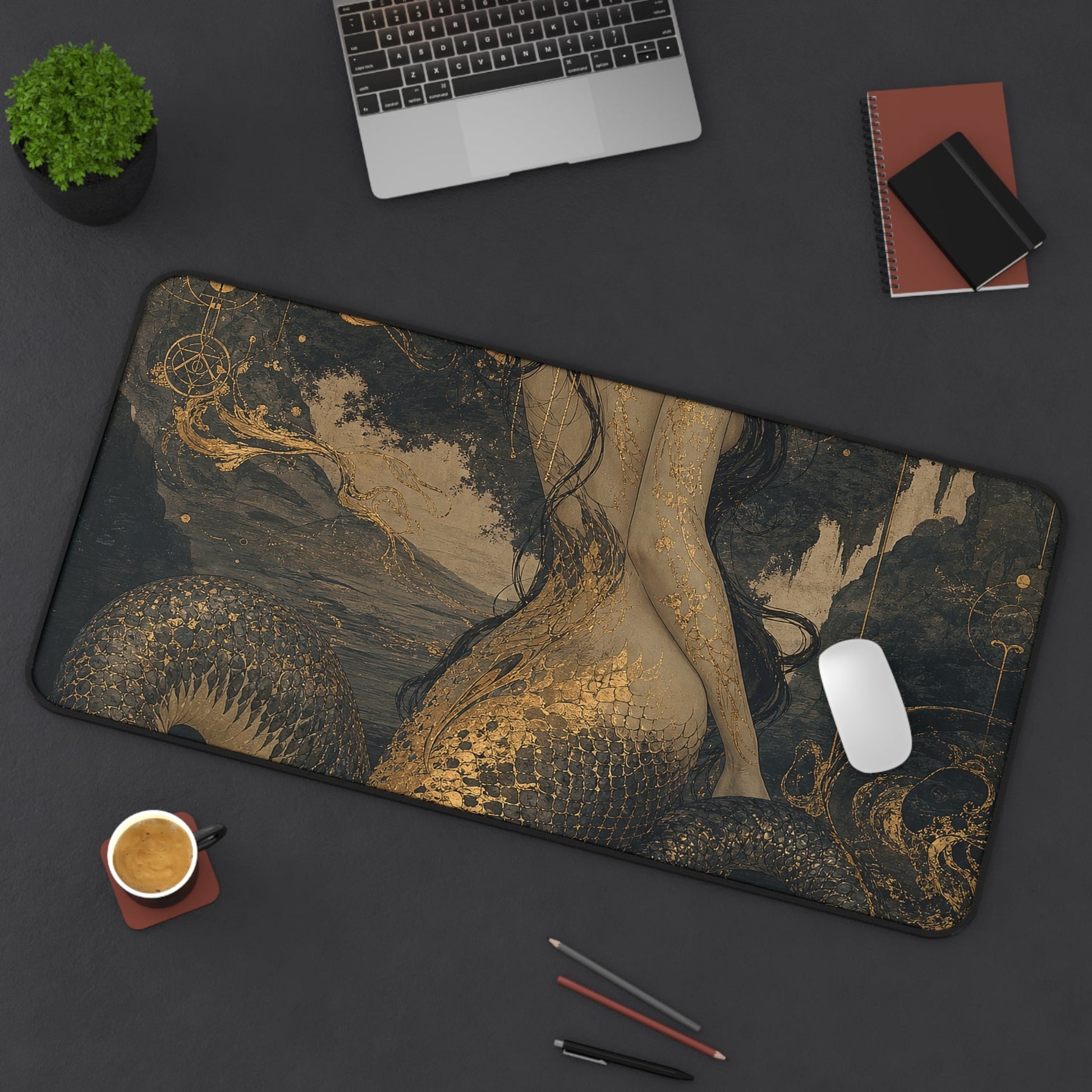 Nure Onnsnake Woman - Japanese Mythology Gaming Desk Mat - Moikas