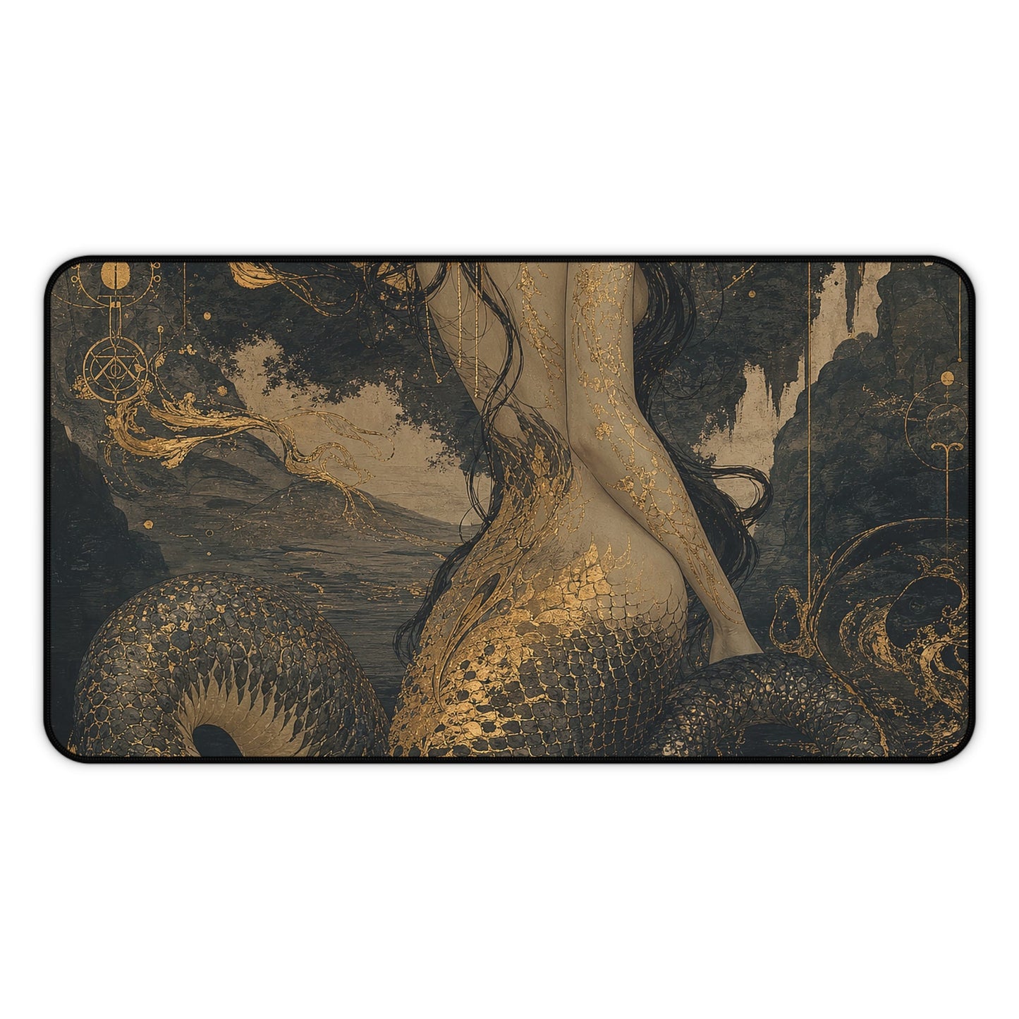 Nure Onnsnake Woman - Japanese Mythology Gaming Desk Mat - Moikas