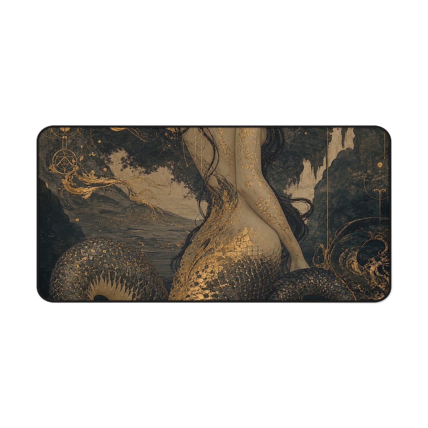 Nure Onnsnake Woman - Japanese Mythology Gaming Desk Mat - Moikas
