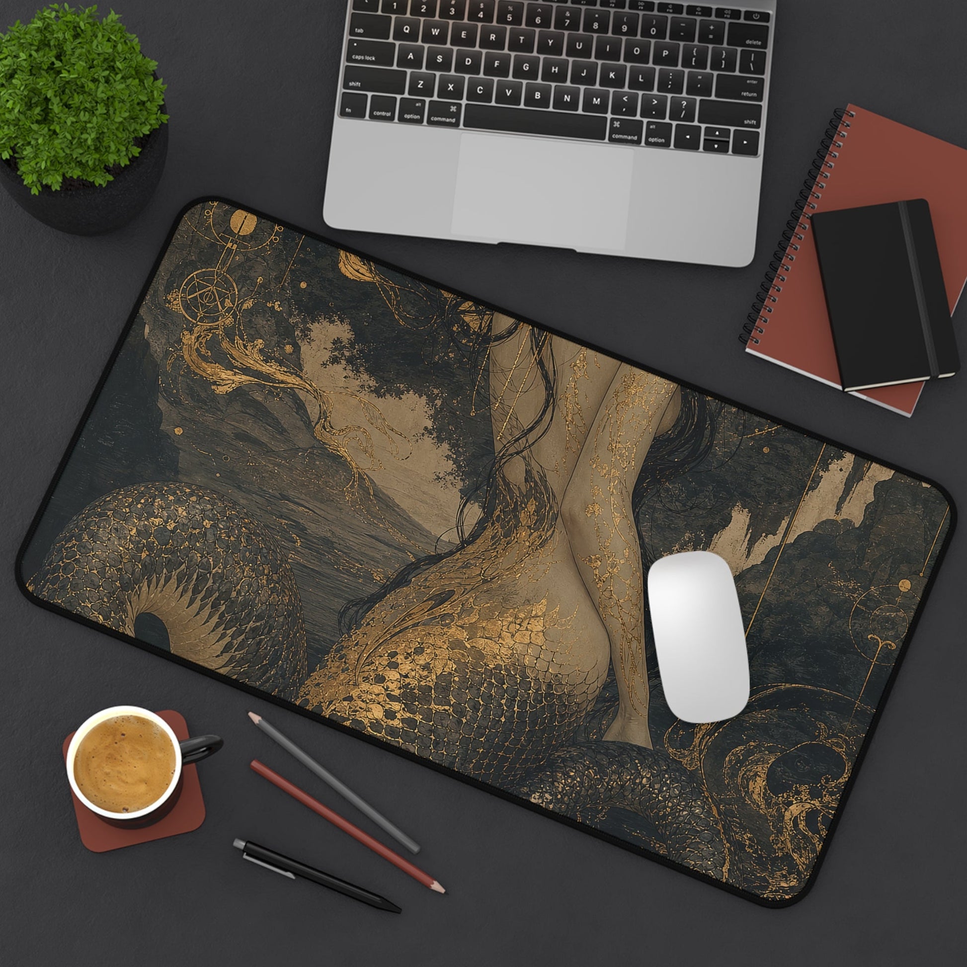 Nure Onnsnake Woman - Japanese Mythology Gaming Desk Mat - Moikas
