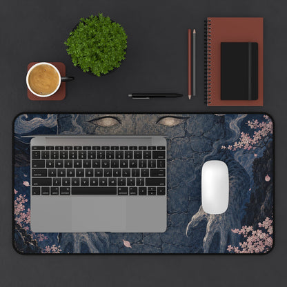 Nurikabe Wall Spirit Blocking Path - Japanese Mythology Gaming Desk Mat - Moikas