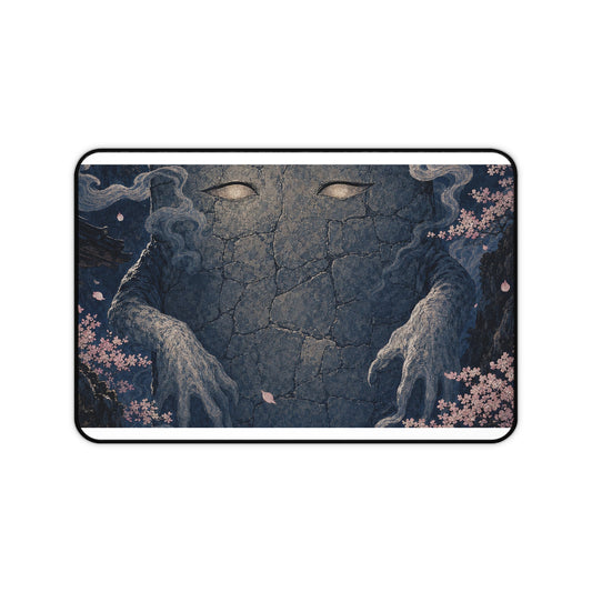 Nurikabe Wall Spirit Blocking Path - Japanese Mythology Gaming Desk Mat - Moikas