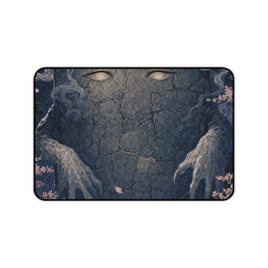 Nurikabe Wall Spirit Blocking Path - Japanese Mythology Gaming Desk Mat - Moikas