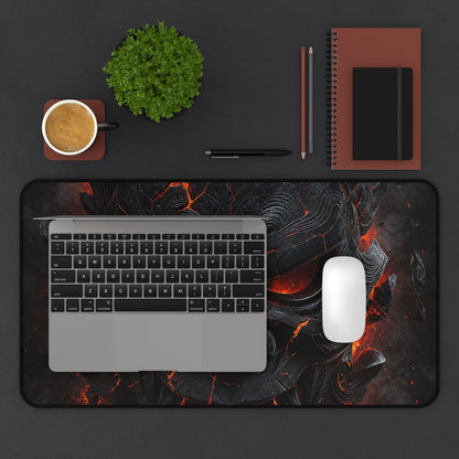 Oni Mask Cracking With Lavunderneath - Sudoni Brand Gaming Desk Mat - Moikas