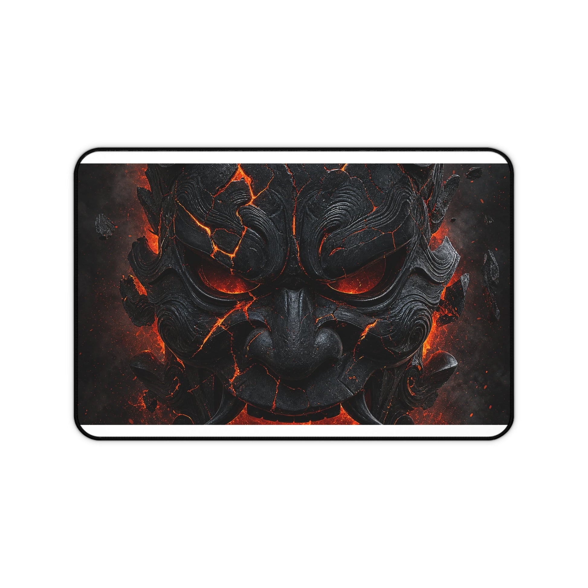 Oni Mask Cracking With Lavunderneath - Sudoni Brand Gaming Desk Mat - Moikas