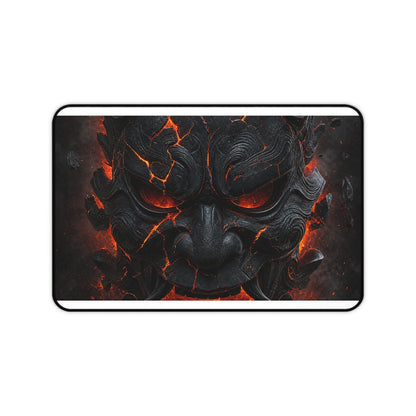 Oni Mask Cracking With Lavunderneath - Sudoni Brand Gaming Desk Mat - Moikas