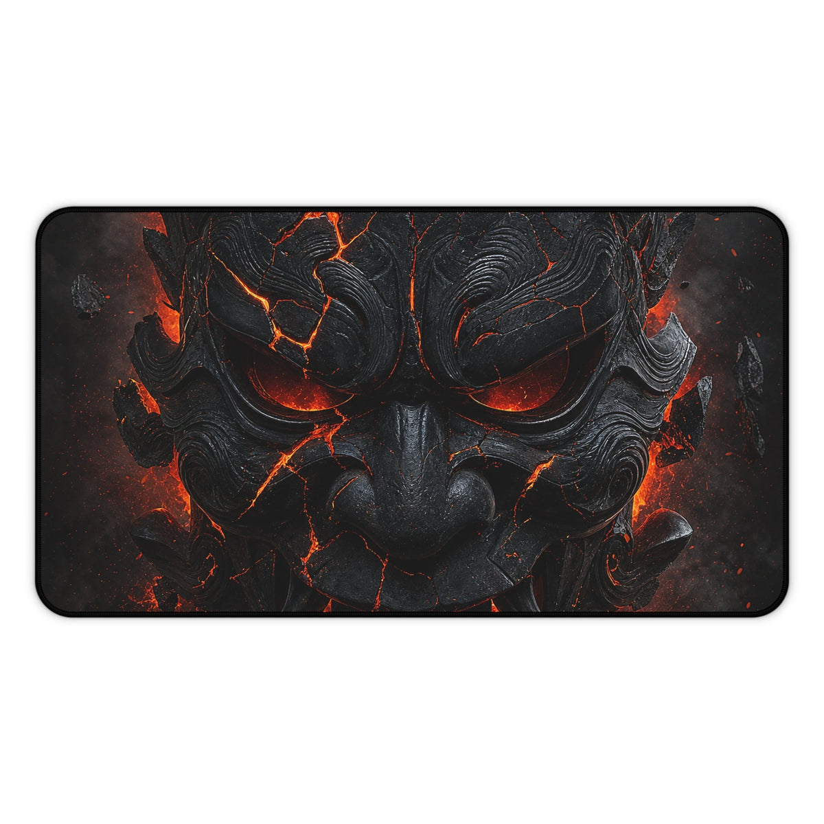 Oni Mask Cracking With Lavunderneath - Sudoni Brand Gaming Desk Mat - Moikas