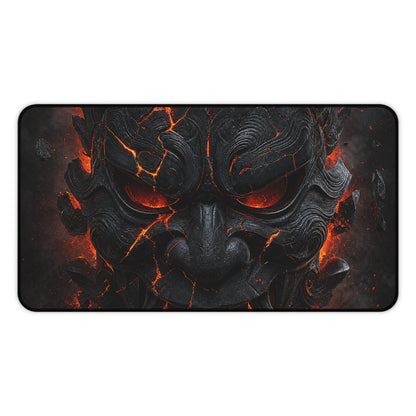 Oni Mask Cracking With Lavunderneath - Sudoni Brand Gaming Desk Mat - Moikas