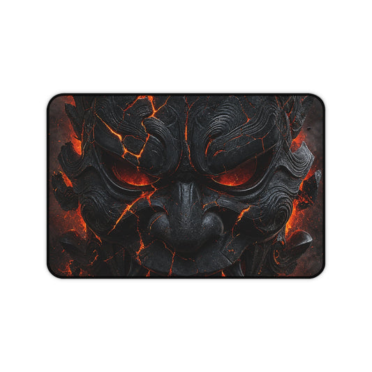 Oni Mask Cracking With Lavunderneath - Sudoni Brand Gaming Desk Mat - Moikas