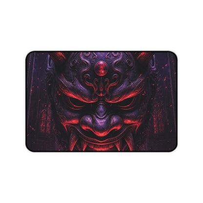Oni Mask In Cathedral - Sudoni Brand Gaming Desk Mat - Moikas
