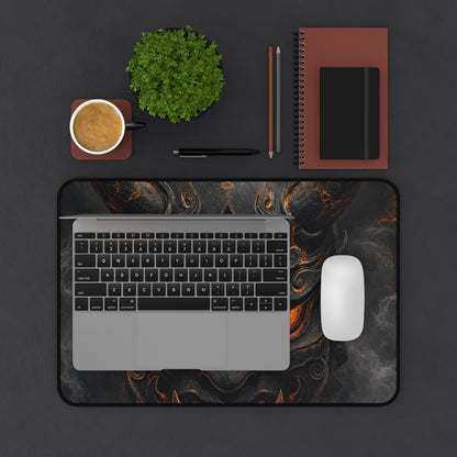 Oni Mask With Crescent Moon - Sudoni Brand Gaming Desk Mat - Moikas