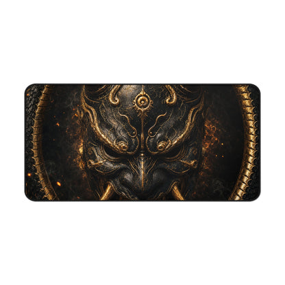 Oni Mask With Ouroboros - Sudoni Brand Gaming Desk Mat - Moikas