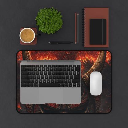 Oni Mask With Phoenix - Sudoni Brand Gaming Desk Mat - Moikas