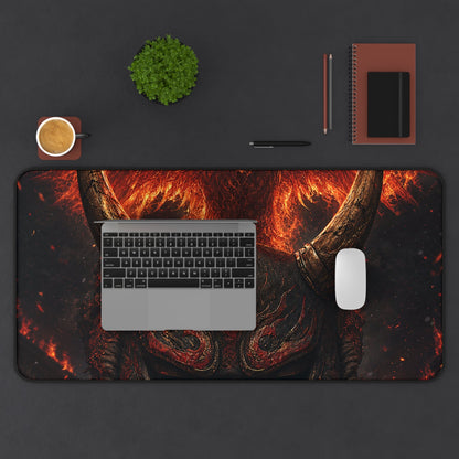 Oni Mask With Phoenix - Sudoni Brand Gaming Desk Mat - Moikas