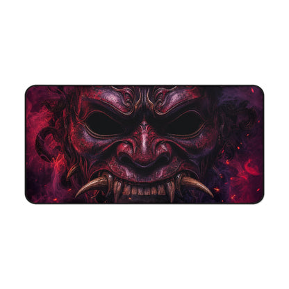 Oni Mask With Skull Beneath - Sudoni Brand Gaming Desk Mat - Moikas