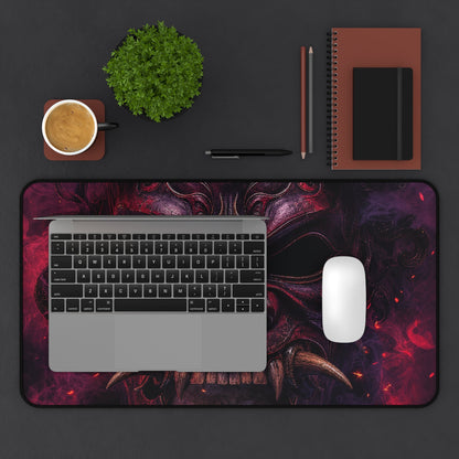 Oni Mask With Skull Beneath - Sudoni Brand Gaming Desk Mat - Moikas