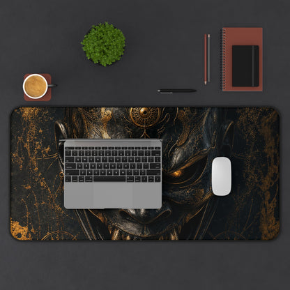 Oni Mask With Spider Web - Sudoni Brand Gaming Desk Mat - Moikas