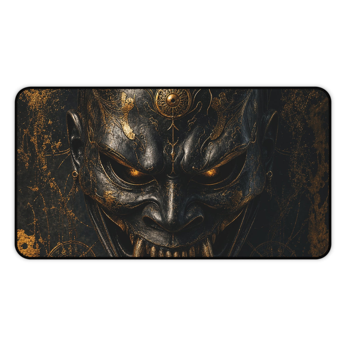 Oni Mask With Spider Web - Sudoni Brand Gaming Desk Mat - Moikas