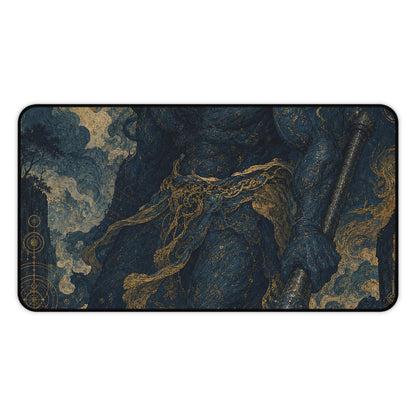 Oni With Iron Club - Japanese Mythology Gaming Desk Mat - Moikas