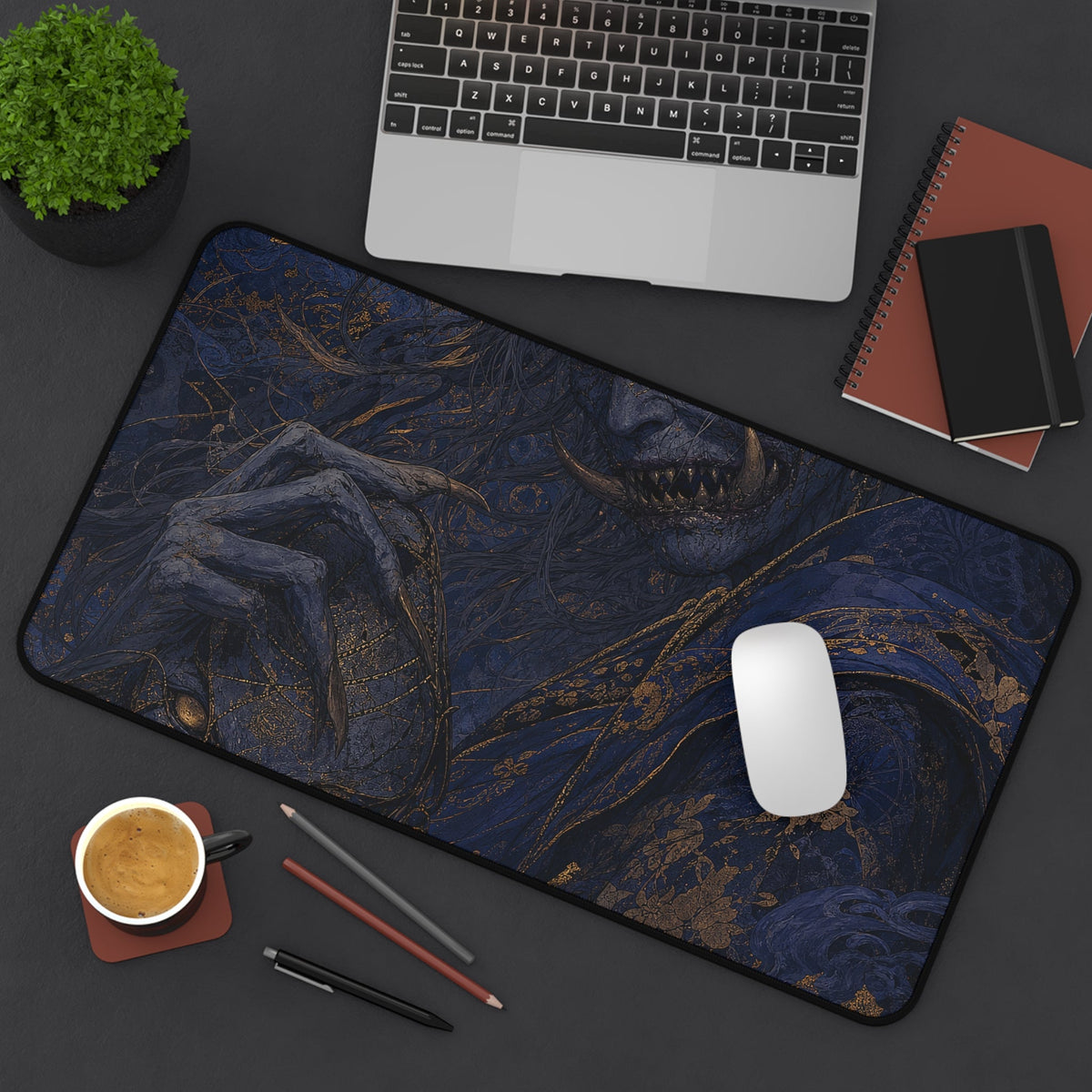 Onibabdemon Hag - Japanese Mythology Gaming Desk Mat - Moikas