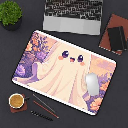 Pixel Art Cute Ghost Sheet - Kawaii Gaming Gaming Desk Mat - Moikas