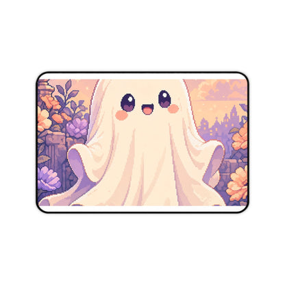 Pixel Art Cute Ghost Sheet - Kawaii Gaming Gaming Desk Mat - Moikas