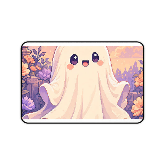 Pixel Art Cute Ghost Sheet - Kawaii Gaming Gaming Desk Mat - Moikas