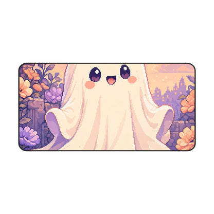 Pixel Art Cute Ghost Sheet - Kawaii Gaming Gaming Desk Mat - Moikas