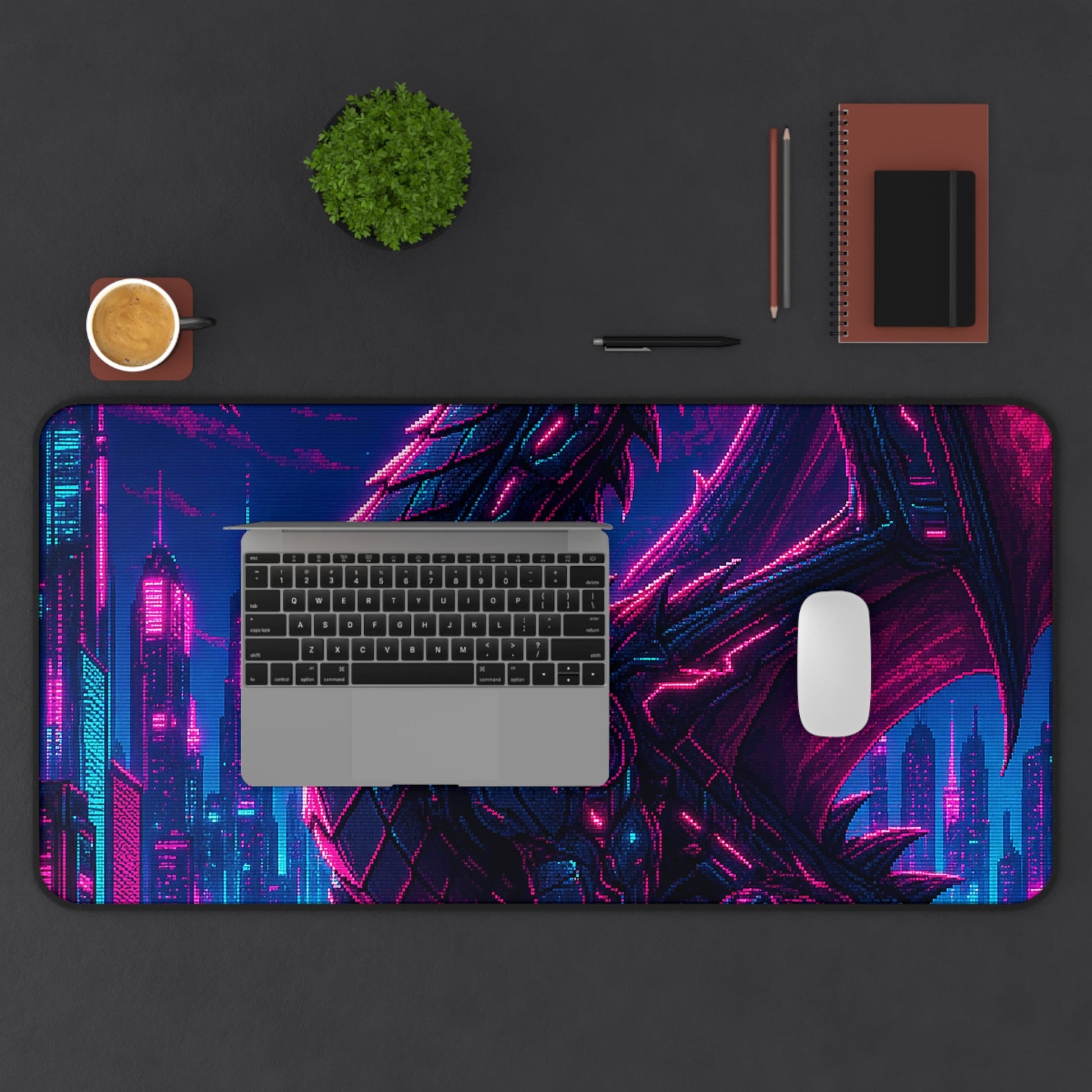 Pixel Art Dragon - Gaming Culture Gaming Desk Mat - Moikas