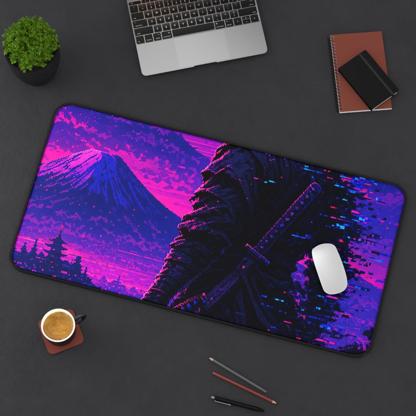 Pixel Art Ninja - Gaming Culture Gaming Desk Mat - Moikas