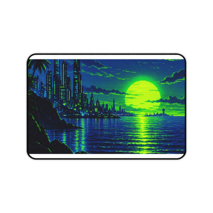 Pixel Art Ocesunset - Gaming Culture Gaming Desk Mat - Moikas
