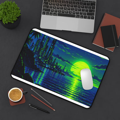 Pixel Art Ocesunset - Gaming Culture Gaming Desk Mat - Moikas