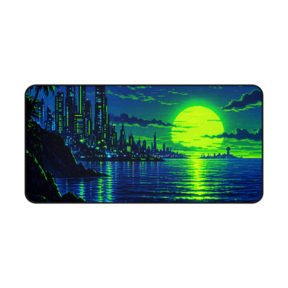 Pixel Art Ocesunset - Gaming Culture Gaming Desk Mat - Moikas