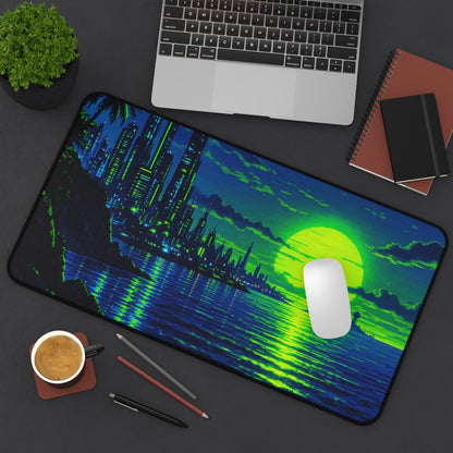 Pixel Art Ocesunset - Gaming Culture Gaming Desk Mat - Moikas