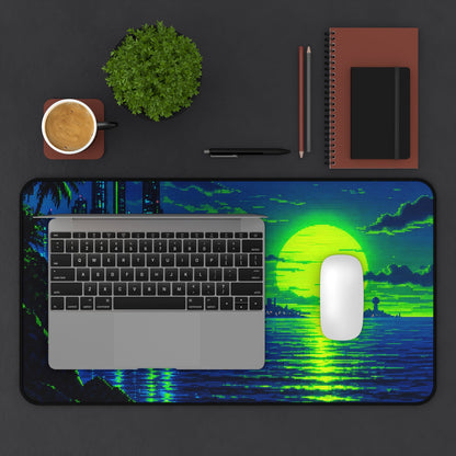 Pixel Art Ocesunset - Gaming Culture Gaming Desk Mat - Moikas