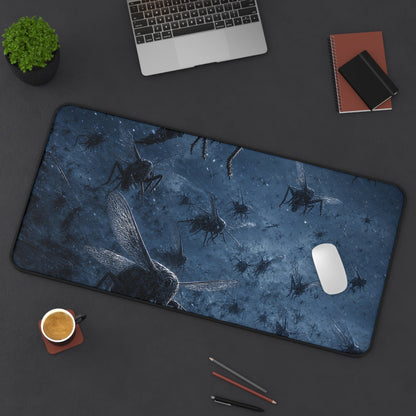 Plague Of Locusts Descending - Dark Fantasy Gaming Desk Mat - Moikas
