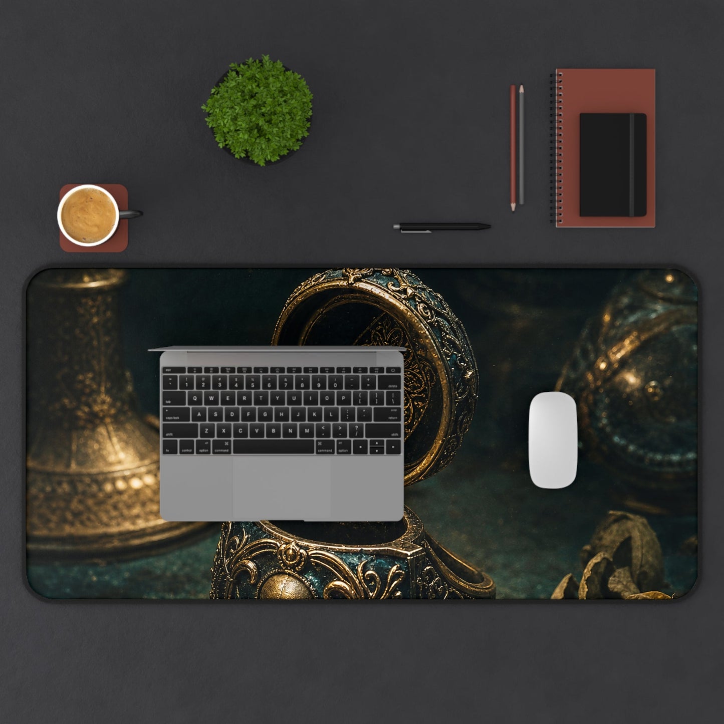 Poison Ring Opened - Dark Academia Gaming Desk Mat - Moikas