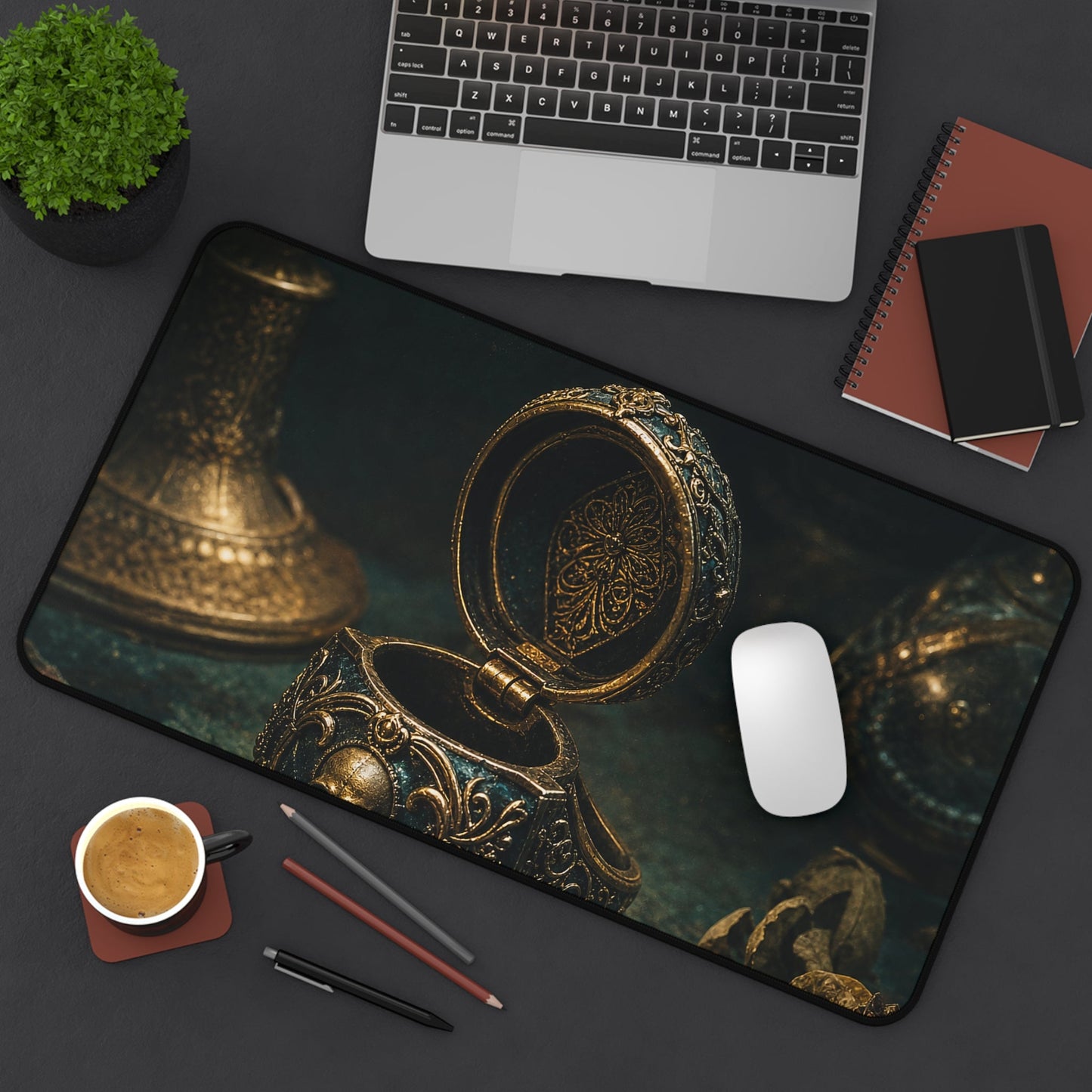 Poison Ring Opened - Dark Academia Gaming Desk Mat - Moikas